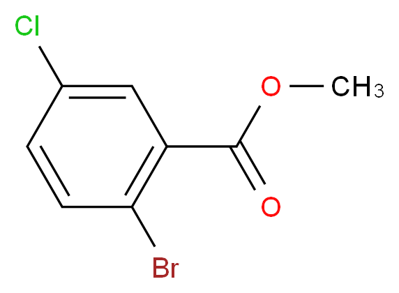 Methyl 2-bromo-5-chlorobenzoate_分子结构_CAS_27007-53-0)