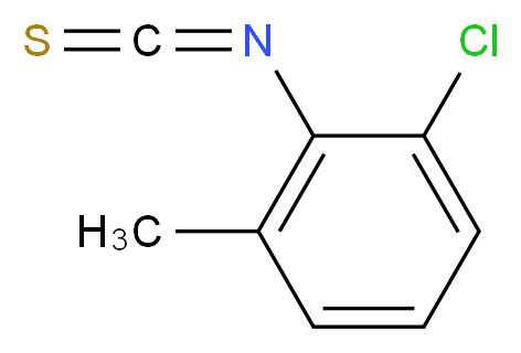 2-Chloro-6-methylphenyl isothiocyanate_分子结构_CAS_19241-34-0)