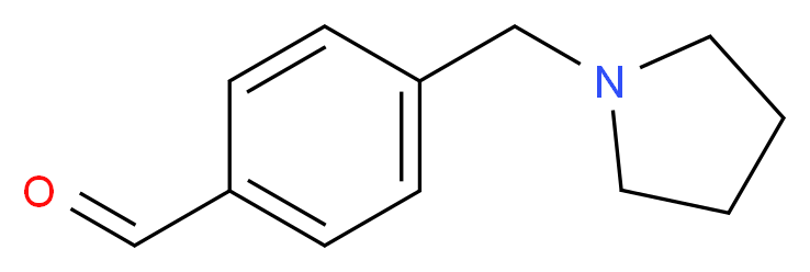 4-(Pyrrolidin-1-ylmethyl)benzaldehyde_分子结构_CAS_650628-72-1)