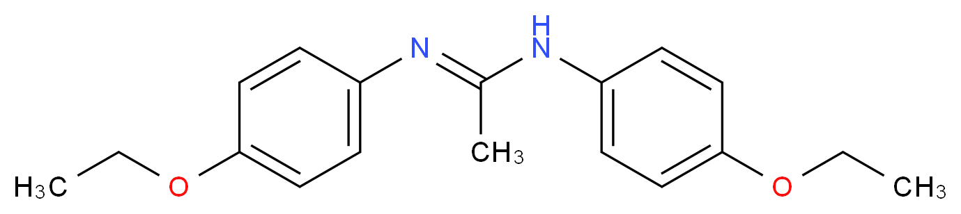 (E)-N,N'-bis(4-ethoxyphenyl)ethenimidamide_分子结构_CAS_101-93-9