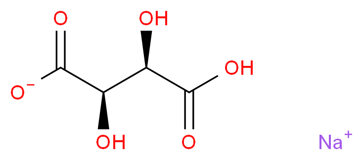 酒石酸氢钠_分子结构_CAS_526-94-3)