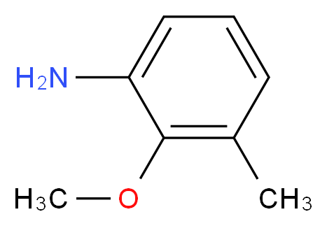 2-methoxy-3-methylaniline_分子结构_CAS_18102-30-2