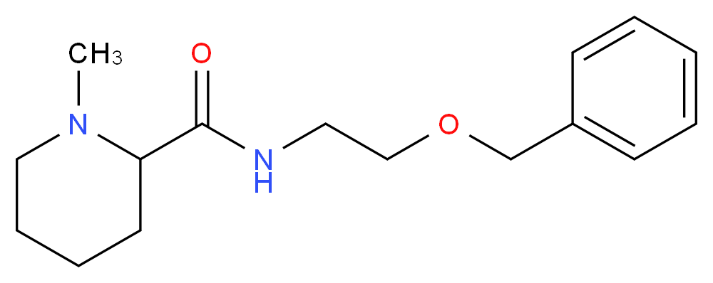 N-[2-(benzyloxy)ethyl]-1-methylpiperidine-2-carboxamide_分子结构_CAS_)
