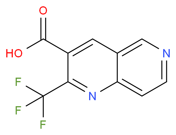 2-(trifluoromethyl)-1,6-naphthyridine-3-carboxylic acid_分子结构_CAS_240408-97-3