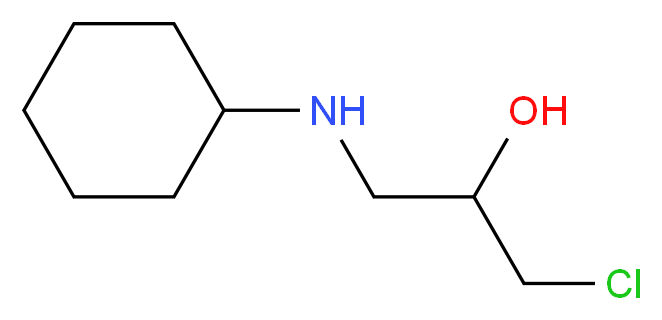 1-Chloro-3-cyclohexylaminopropan-2-ol_分子结构_CAS_61272-39-7)