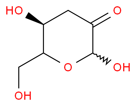 (5S)-2,5-dihydroxy-6-(hydroxymethyl)oxan-3-one_分子结构_CAS_4084-27-9