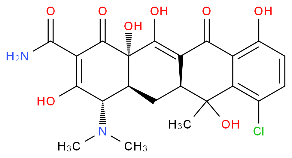 氯四环素选择性添加剂_分子结构_CAS_57-62-5)