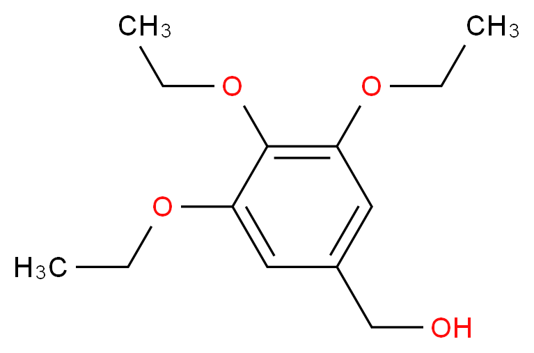 3,4,5-三乙氧基苄醇_分子结构_CAS_39727-75-8)