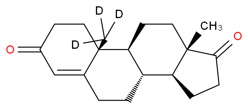 (1S,2R,10R,11S,15S)-2-(<sup>2</sup>H<sub>3</sub>)methyl-15-methyltetracyclo[8.7.0.0<sup>2</sup>,<sup>7</sup>.0<sup>1</sup><sup>1</sup>,<sup>1</sup><sup>5</sup>]heptadec-6-ene-5,14-dione_分子结构_CAS_71995-66-9