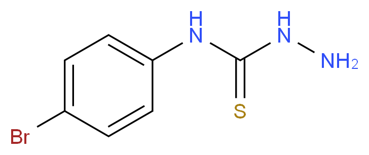 3-amino-1-(4-bromophenyl)thiourea_分子结构_CAS_2646-31-3