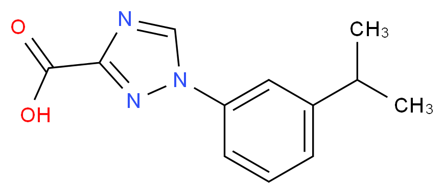 1-(3-Isopropylphenyl)-1H-1,2,4-triazole-3-carboxylic acid_分子结构_CAS_1245648-30-9)