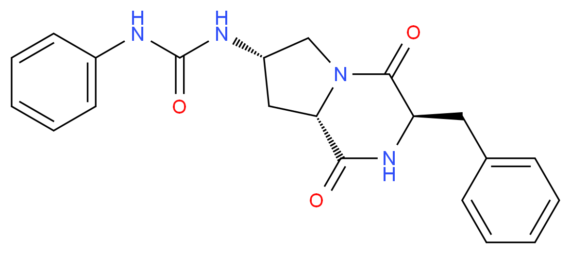 N-[(3R,7S,8aS)-3-benzyl-1,4-dioxooctahydropyrrolo[1,2-a]pyrazin-7-yl]-N'-phenylurea_分子结构_CAS_)