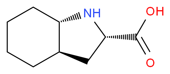 L-(2S,3aR,7aS)-Octahydroindole-2-carboxylic Acid_分子结构_CAS_145438-94-4)