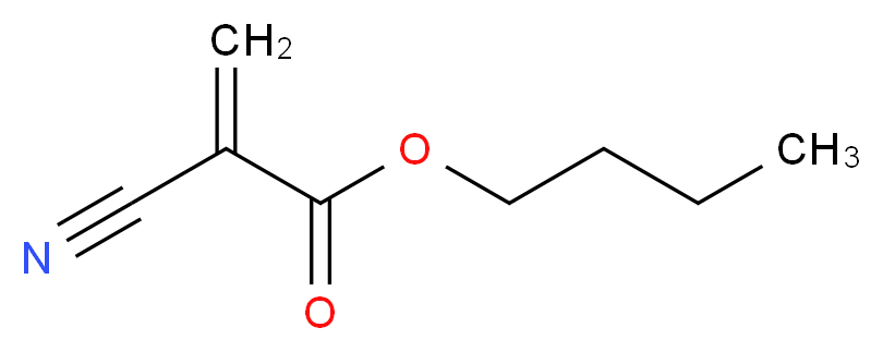 butyl 2-cyanoprop-2-enoate_分子结构_CAS_6606-65-1