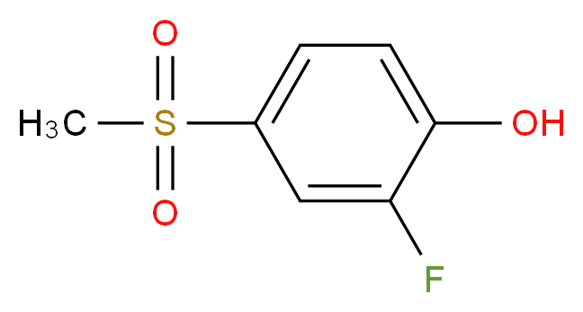 2-Fluoro-4-methylsulfonylphenol_分子结构_CAS_)