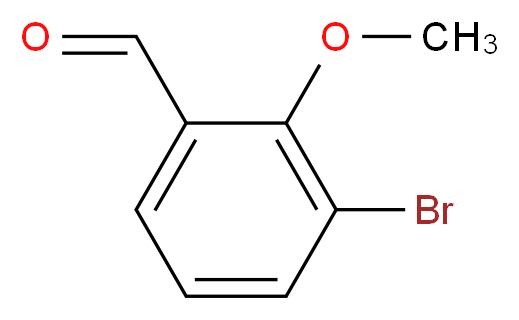 3-bromo-2-methoxybenzaldehyde_分子结构_CAS_88275-87-0