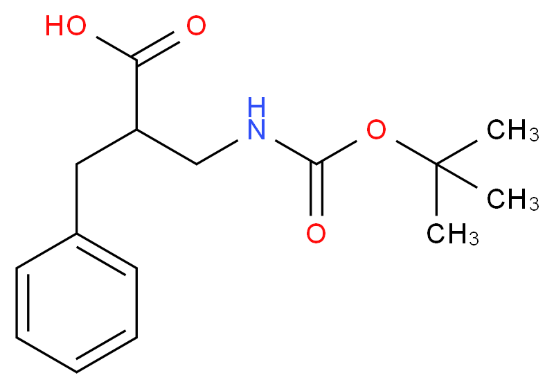 rac-叔丁氧羰基-β2-高苯丙氨酸_分子结构_CAS_26250-90-8)