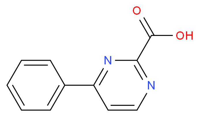 4-phenylpyrimidine-2-carboxylic acid_分子结构_CAS_74647-39-5
