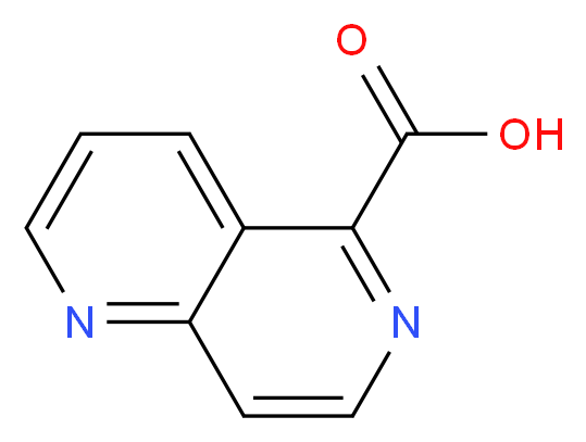 1,6-naphthyridine-5-carboxylic acid_分子结构_CAS_74048-24-1