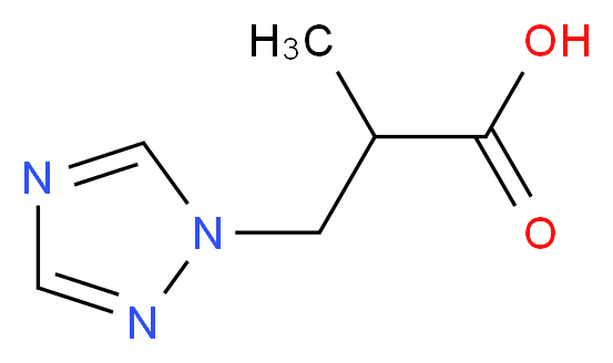 2-methyl-3-(1H-1,2,4-triazol-1-yl)propanoic acid_分子结构_CAS_373356-32-2)