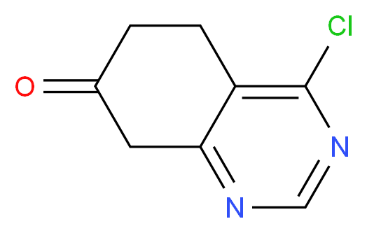 4-chloro-5,6,7,8-tetrahydroquinazolin-7-one_分子结构_CAS_944902-48-1