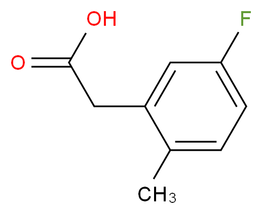 5-Fluoro-2-methylphenylacetic acid_分子结构_CAS_261951-75-1)