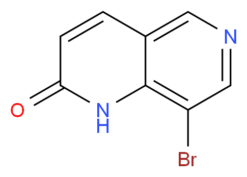 8-bromo-1,2-dihydro-1,6-naphthyridin-2-one_分子结构_CAS_902837-41-6