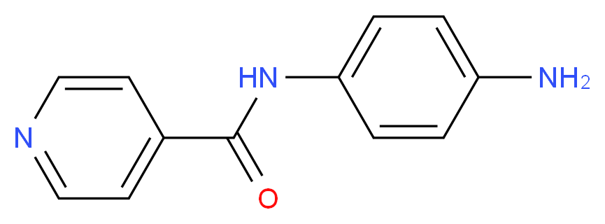 N-(4-aminophenyl)pyridine-4-carboxamide_分子结构_CAS_13116-08-0