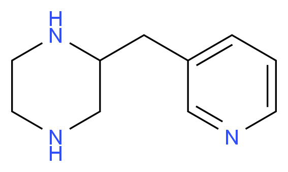 2-PYRIDIN-3-YLMETHYL-PIPERAZINE_分子结构_CAS_907972-02-5)