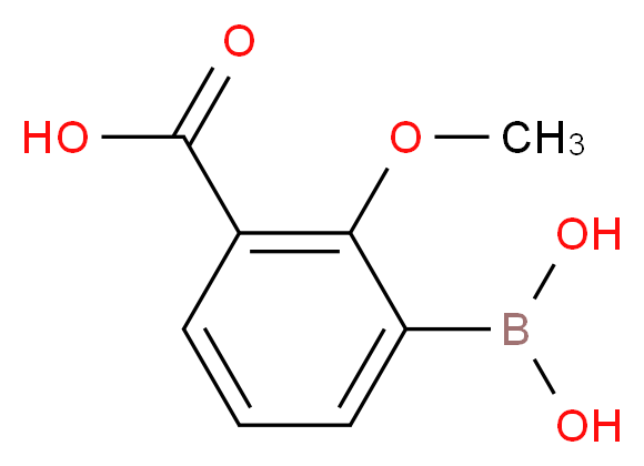3-Carboxy-2-methoxybenzeneboronic acid 98%_分子结构_CAS_913836-10-9)