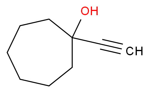 1-ETHYNYL-1-CYCLOHEPTANOL_分子结构_CAS_2809-78-1)