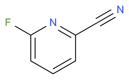 6-fluoropyridine-2-carbonitrile_分子结构_CAS_3939-15-9