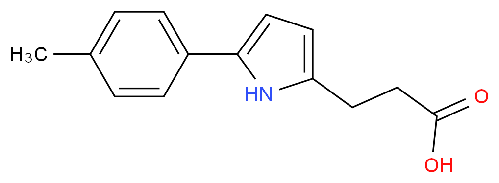 3-[5-(4-methylphenyl)-1H-pyrrol-2-yl]propanoic acid_分子结构_CAS_433233-80-8