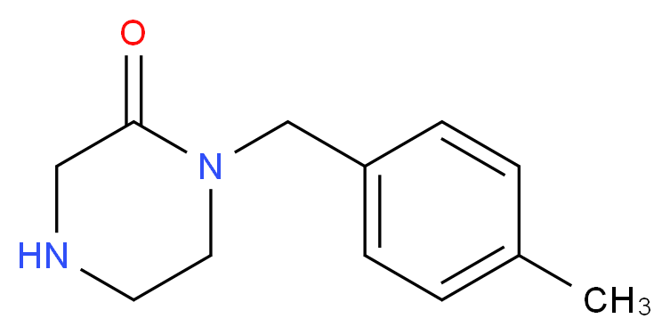 1-(4-methylbenzyl)piperazin-2-one_分子结构_CAS_938458-91-4)