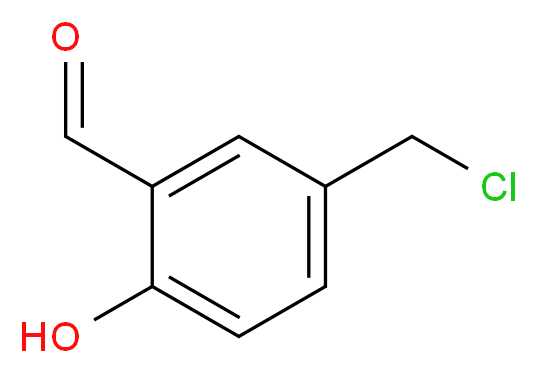 5-(chloromethyl)-2-hydroxybenzaldehyde_分子结构_CAS_23731-06-8)