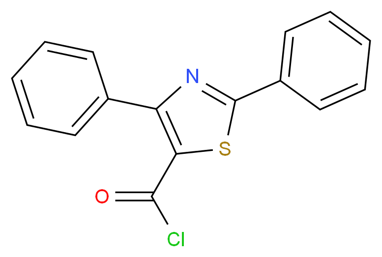 diphenyl-1,3-thiazole-5-carbonyl chloride_分子结构_CAS_857284-13-0