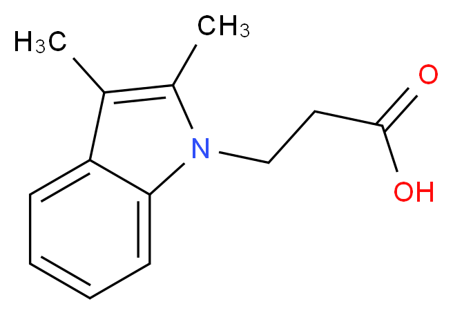 3-(2,3-Dimethyl-indol-1-yl)-propionic acid_分子结构_CAS_40313-28-8)