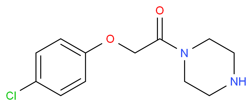 2-(4-Chloro-phenoxy)-1-piperazin-1-yl-ethanone_分子结构_CAS_143999-83-1)