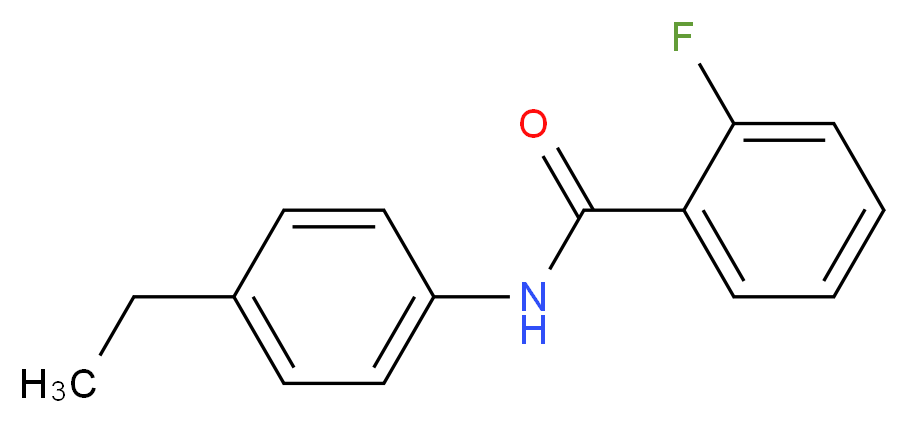 N-(4-Ethylphenyl)-2-fluorobenzamide_分子结构_CAS_330469-19-7)