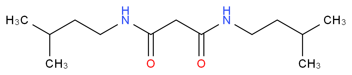 N,N'-Bis-(3-methyl-butyl)-malonamide_分子结构_CAS_126947-45-3)