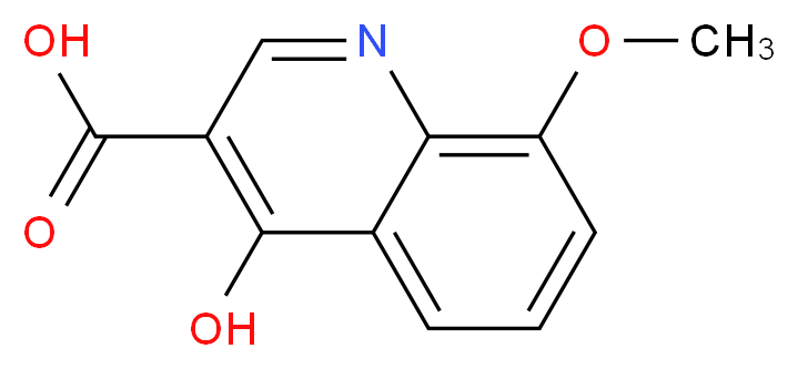 4-hydroxy-8-methoxyquinoline-3-carboxylic acid_分子结构_CAS_)