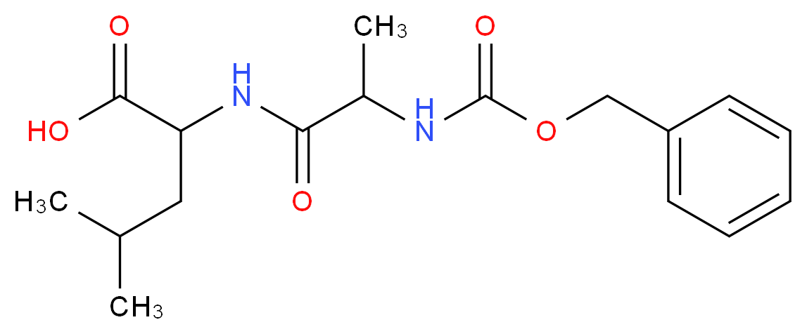 2-(2-{[(benzyloxy)carbonyl]amino}propanamido)-4-methylpentanoic acid_分子结构_CAS_24959-68-0