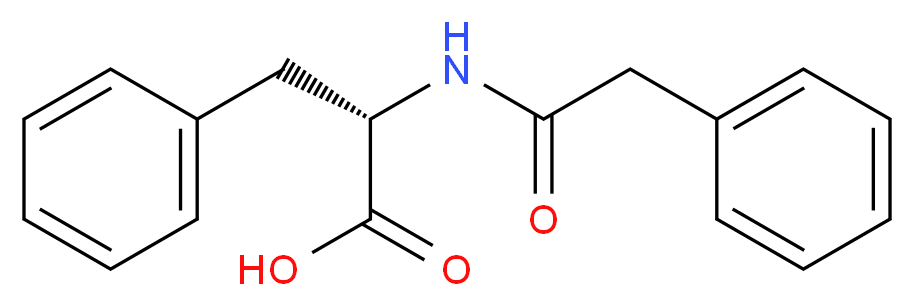 (2S)-3-phenyl-2-(2-phenylacetamido)propanoic acid_分子结构_CAS_738-75-0