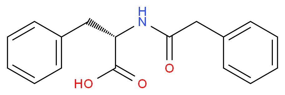 N-(Phenylacetyl)-L-phenylalanine_分子结构_CAS_738-75-0)