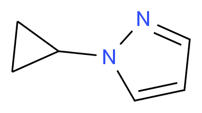 1-Cyclopropyl-1H-pyrazole_分子结构_CAS_1151814-36-6)