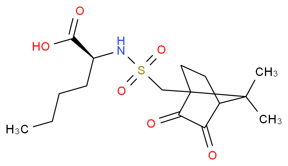 Camphorquinone-10-sulphonylnorleucine_分子结构_CAS_73413-80-6)