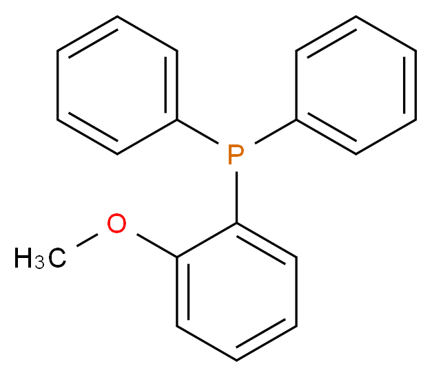 (2-methoxyphenyl)diphenylphosphane_分子结构_CAS_53111-20-9