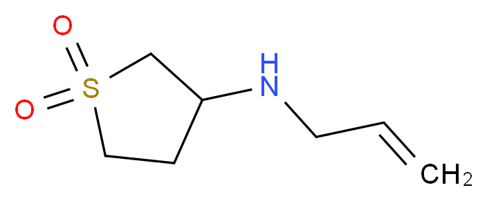 N-allyltetrahydrothiophen-3-amine 1,1-dioxide_分子结构_CAS_5553-32-2)