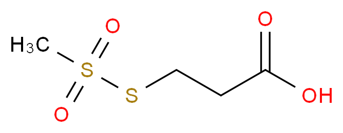 3-[(Methylsulphonyl)thio]propanoic acid_分子结构_CAS_92953-12-3)