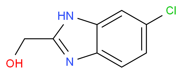 (6-Chloro-1H-benzimidazol-2-yl)methanol_分子结构_CAS_6953-65-7)